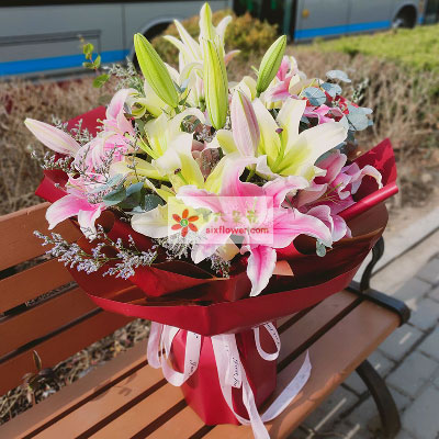 淮安8支多头百合，万事如意喜上加喜